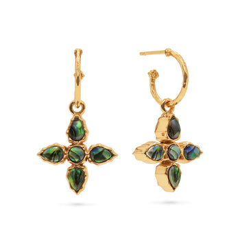 Capucine De Wulf Aurora Hoop Earrings Reversible with Charm
